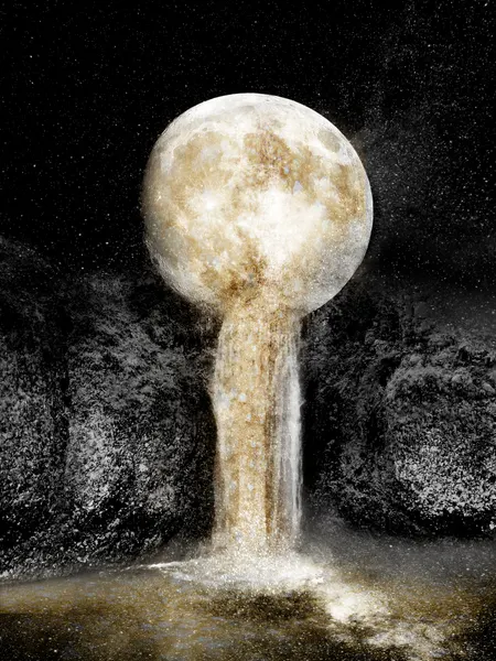 Golden Moon Waterfall by Gemma Bardot