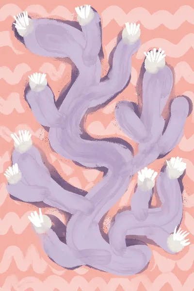 Purple Cactus Dance by Treechild