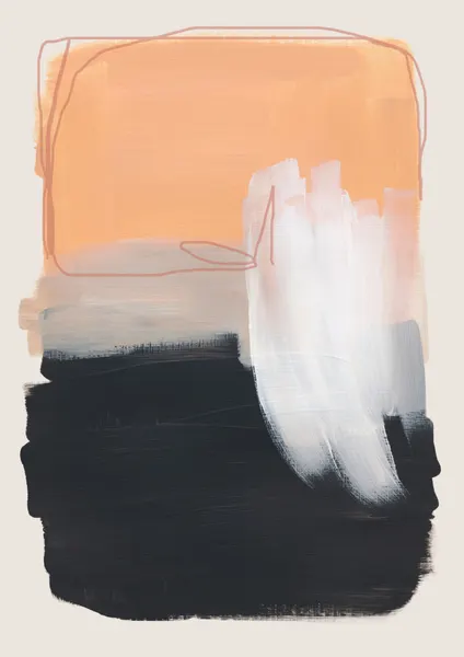 Abstract Brush Strokes 122 by Mareike Böhmer