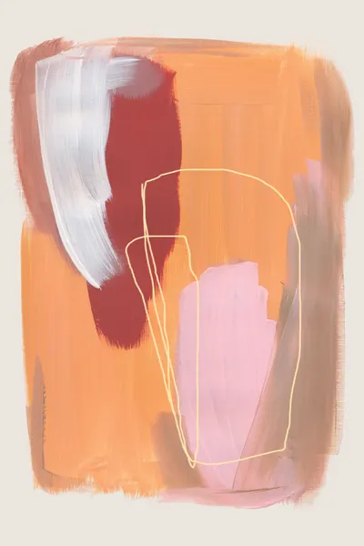 Abstract Brush Strokes 125 by Mareike Böhmer