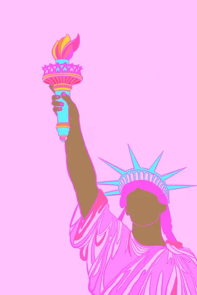 Pink Pop Lady Liberty by Vibrant Vacationer (Audra)