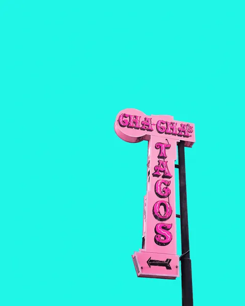 Cha-Cha's Tacos Sign by Tom Windeknecht