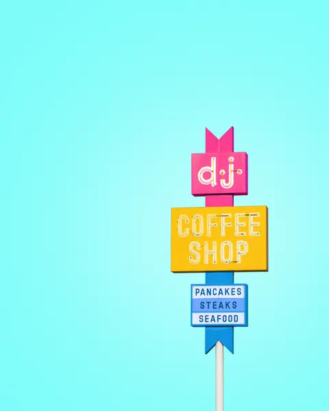 DJ Coffeeshop Sign by Tom Windeknecht