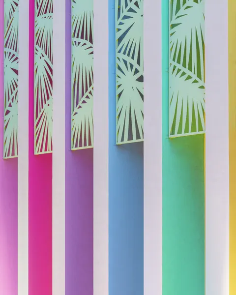 Rainbow Color Wall at The Saguaro by Tom Windeknecht