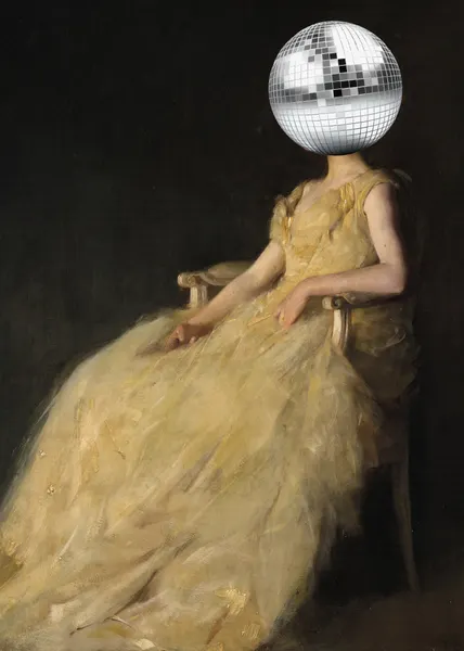 Elegant Disco Portrait by The Art Concept