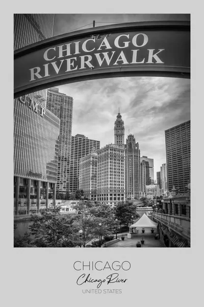 Chicago Riverwalk City by Melanie Viola