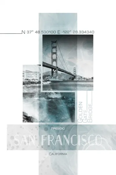 Golden Gate Cityscape by Melanie Viola