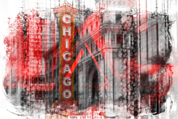Gritty Chicago Sign by Melanie Viola