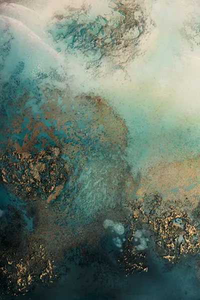 Abstract Coastal - Reef Shimmer by Petra Meikle de Vlas