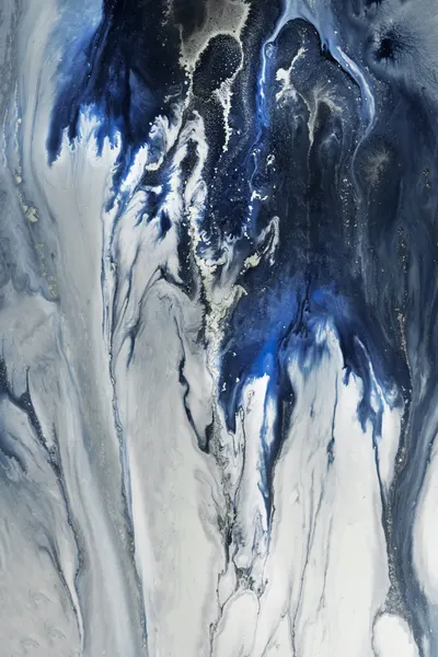 Abstract GREY blue -Cascade by Petra Meikle de Vlas