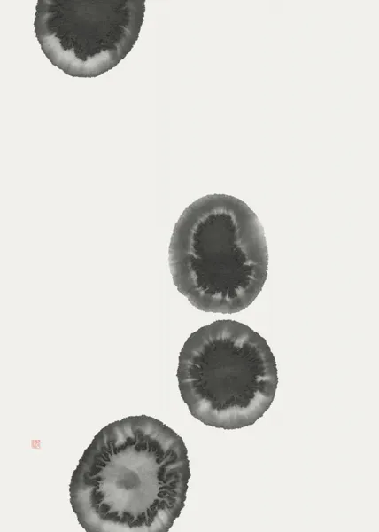 Organic Ink Wash Circles by Thoth Adan