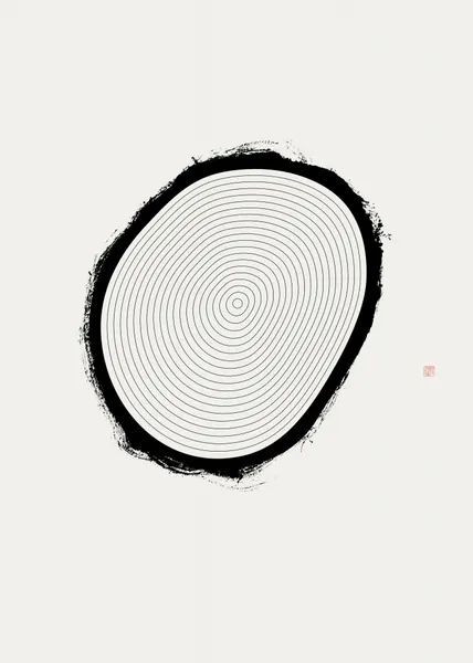 Zen Tree Rings by Thoth Adan