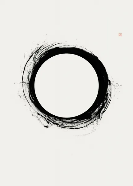 Enso Zen Circle by Thoth Adan
