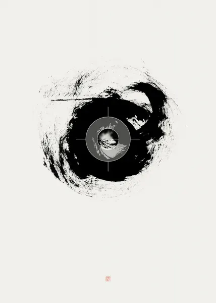 Abstract Enso Target by Thoth Adan