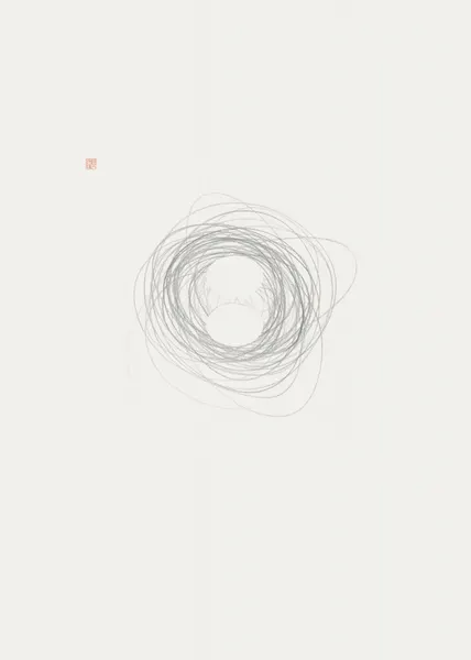 Swirling Zen Circle by Thoth Adan