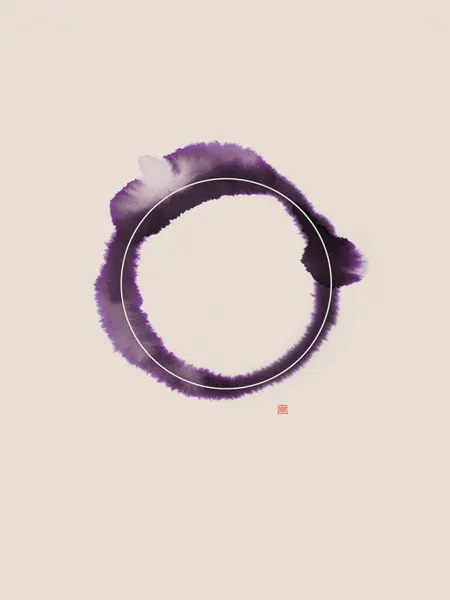 Fluid Purple Enso by Thoth Adan