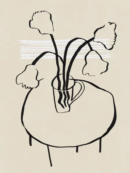 Abstract Floral Still Life by Little Dean