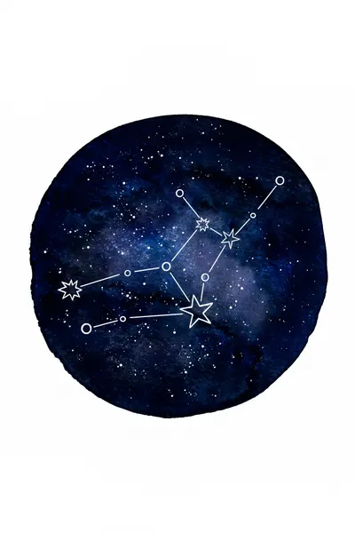 Virgo Constellation Night Sky by EMELIEmaria