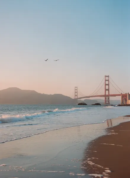 Golden Gate Sunset Beach by Bethany Young