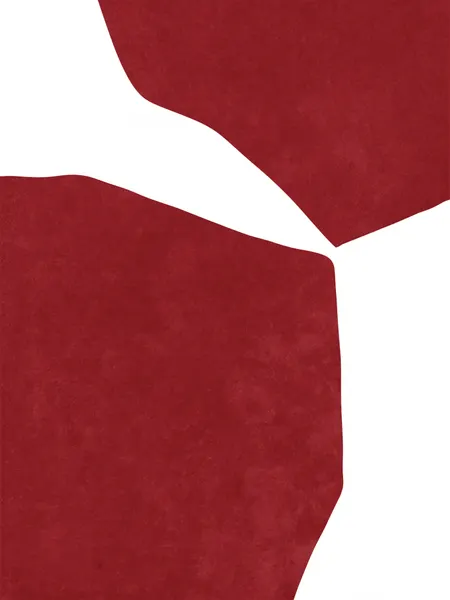 Abstract Red on white by Raissa Oltmanns