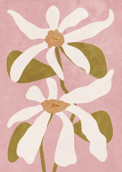 Abstract Flowers I by Raissa Oltmanns