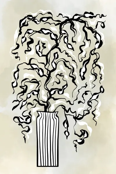 Flowing Botanical Form by Martina