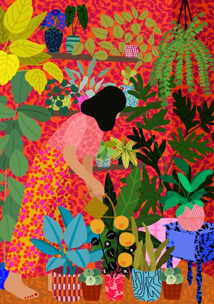 Watering My Plants by Rafaela Mascaro