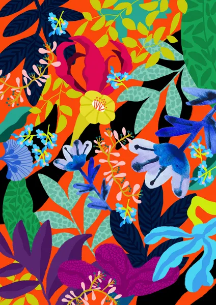 9933x14043 Din 131 Abstract Floral by Rafaela Mascaro