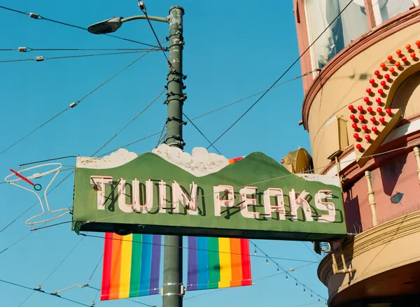 Urban Rainbow Bar Sign by Bethany Young