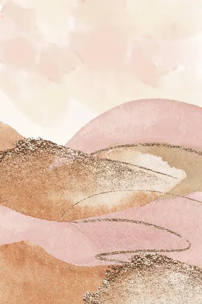 Landscape in pink-2 by Sally Ann Moss