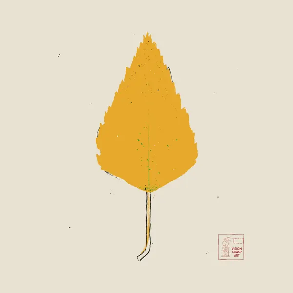 Golden Autumn Leaf by The Creating Mind