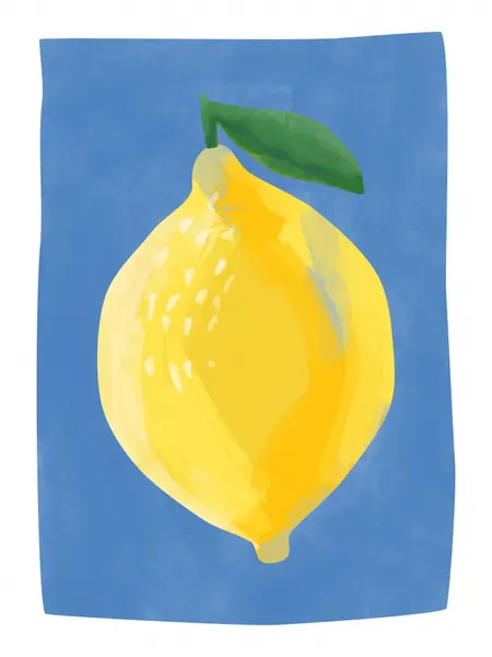 Bright Yellow Lemon by Elena Ristova