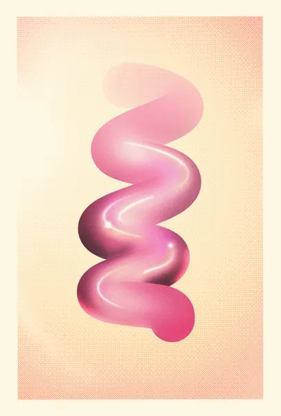 Vibrant Fluid Spiral by The Art Concept