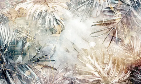 Leaves Floral Art Illustration 02 by Rafal Kulik