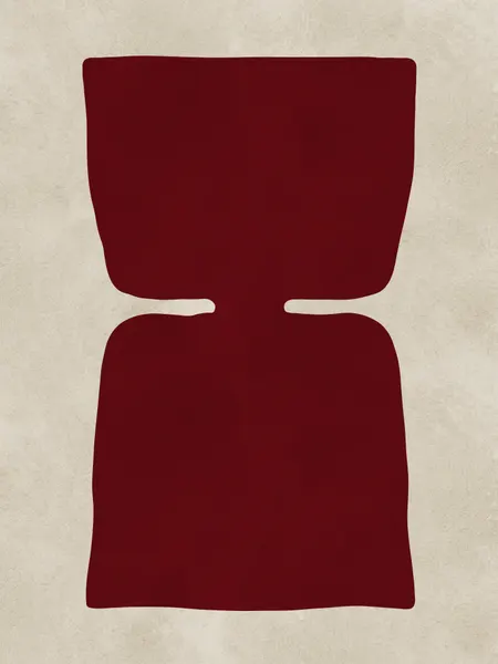 Curved Red Form by Vitor Costa