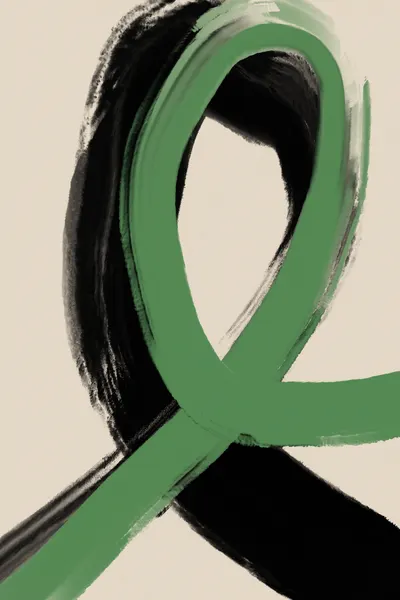 Green Ribbon Flow by Treechild