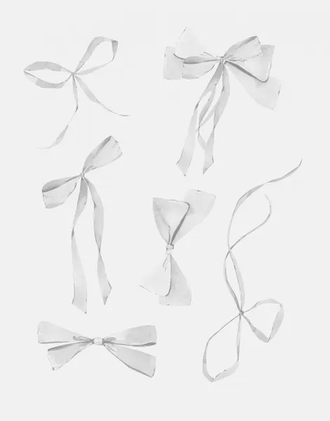 Elegant White Bows by Jolly and Dash