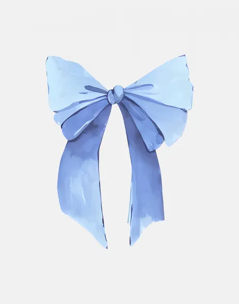 Soft Blue Bow by Jolly and Dash