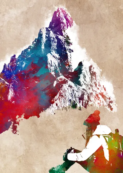 Colorful Mountain Explorer by Justyna Jaszke