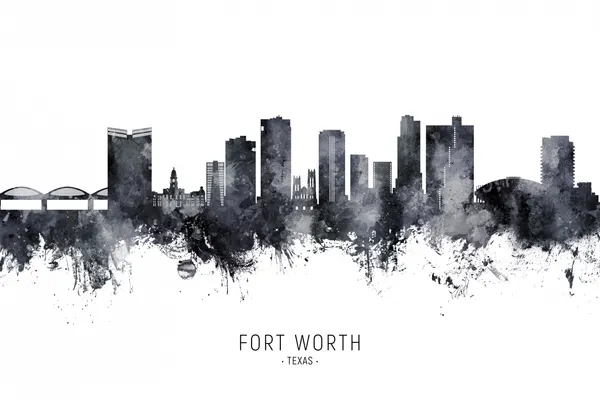 Fort Worth Texas Skyline by Michael Tompsett