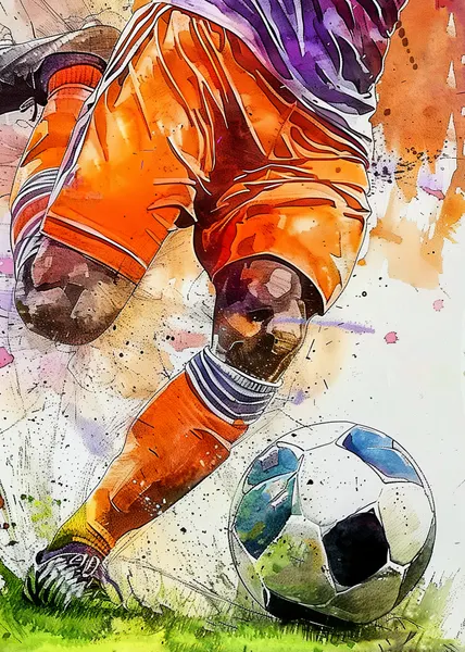 Dynamic Soccer Action by Justyna Jaszke