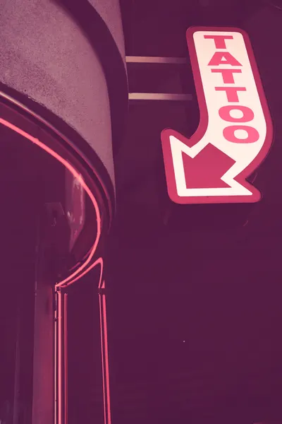 Pink Neon Tattoo Sign by Pictufy Studio III