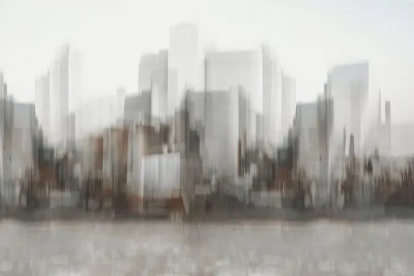 Blurred Cityscape Reflection by Christina Sillen
