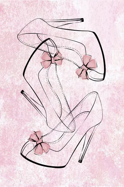 Pink Bow Pumps by Martina