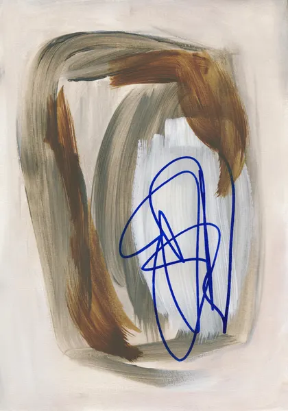 Abstract Brush Strokes 156 by Mareike Böhmer