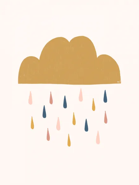 Colorful Rain Cloud by Menina Lisboa