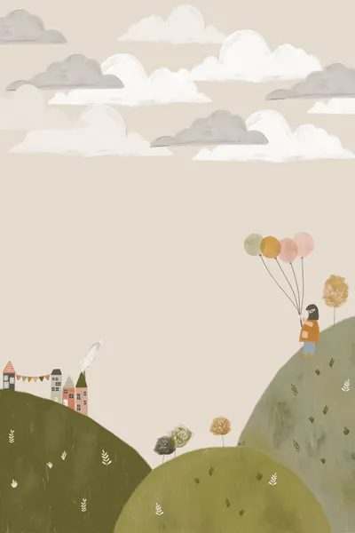 Dreamy Balloon Girl by Menina Lisboa