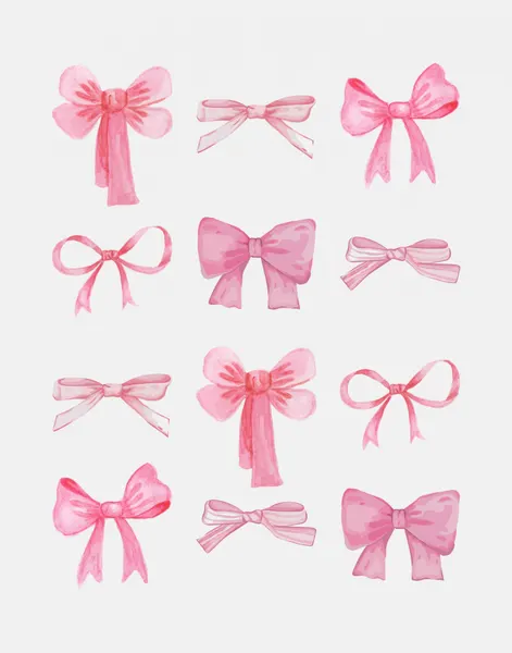 Sweet Watercolor Bows by Jolly and Dash