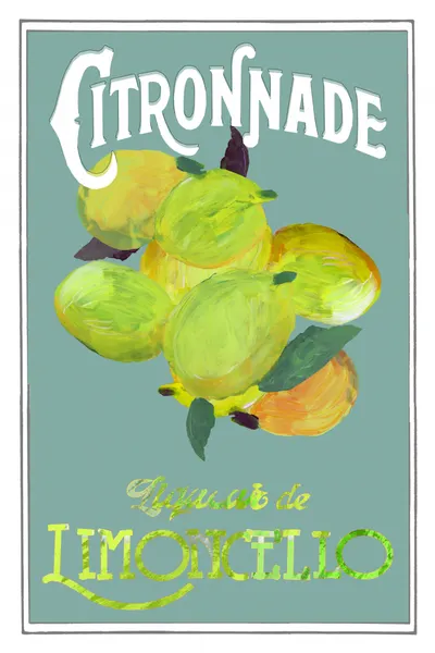 Vintage Limoncello Lemonade Sign by cartissi