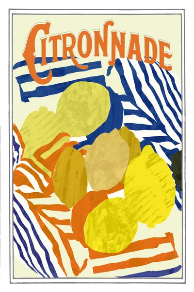 Citronnade Lemons Stripes by cartissi